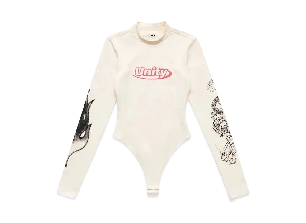 HERON PRESTON x H&M H2 Jersey Thong Bodysuit "Cream"