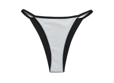 HERON PRESTON x H&M H2 Reversible Tanga Bikini Bottom "Silver/Black"