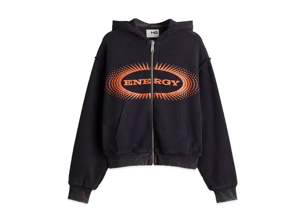 HERONPRESTON x H&M H2 Reversible Full Zip Hooded Jacket "Black/Energy"