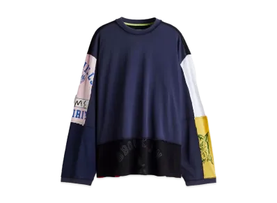 HERONPRESTON x H&M H2 Long Sleeve Jersey Top "Navy Blue/Color Block"
