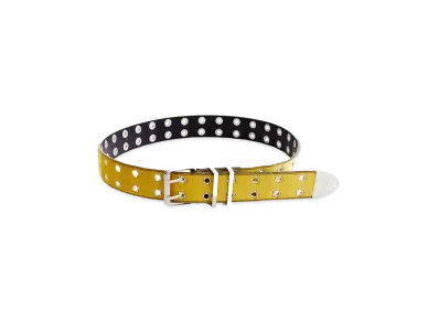 HERONPRESTON x H&M H2 Fuzzy Detail Leather Belt "Yellow"