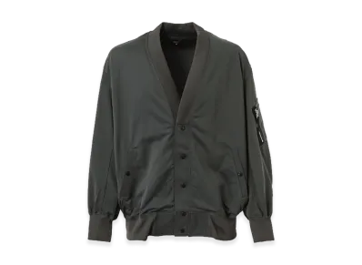 COMME des GARCONS HOMME MA-1 Style Knit Cardigan "Charcoal Gray"