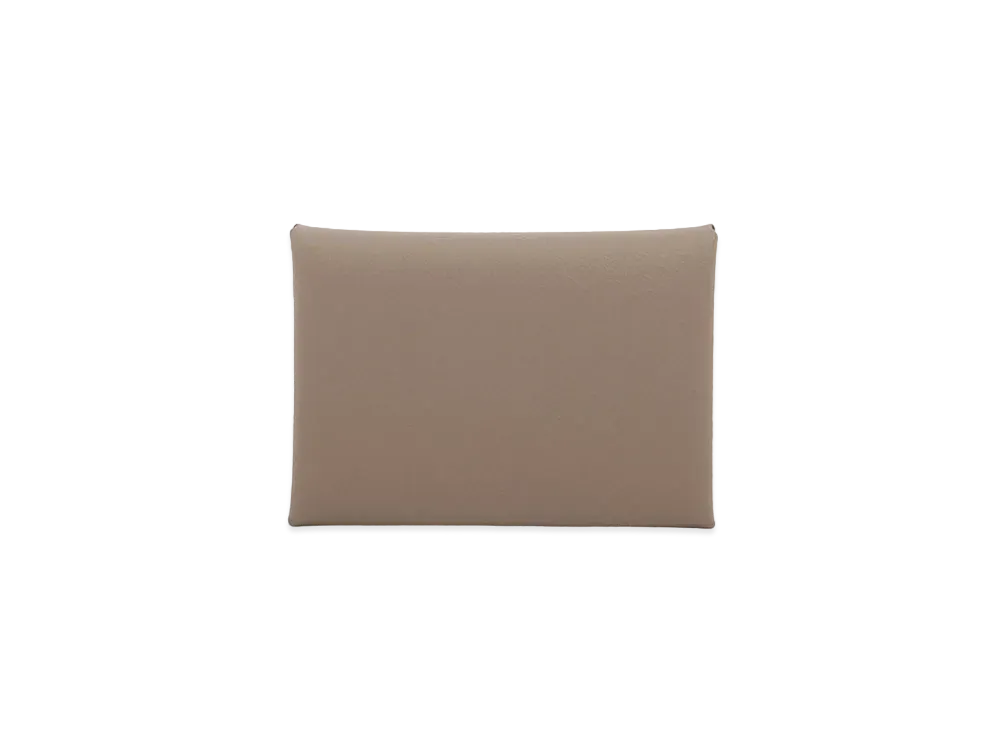 エルメス カルヴィ デュオ ヴォーエプソン "エトゥープ/シルバー"