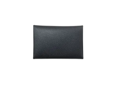 Hermes Calvi Duo Veau Epsom "Noir/Silver"