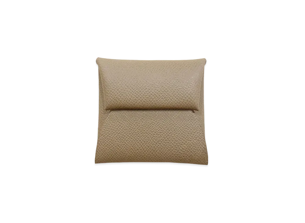 Hermes Bastia Coin Case Veau Epsom "Etoupe/Silver"