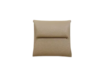 Hermes Bastia Coin Case Veau Epsom "Etoupe/Silver"