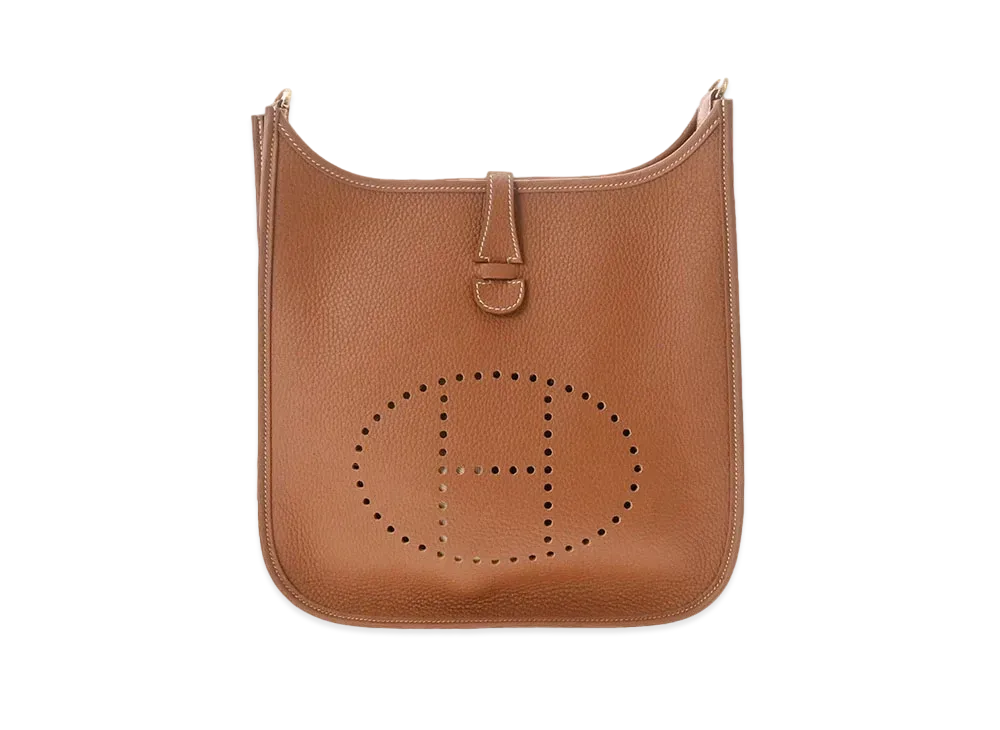 Hermes Evelyne 1 Taurillon Clemence "Gold/Gold"