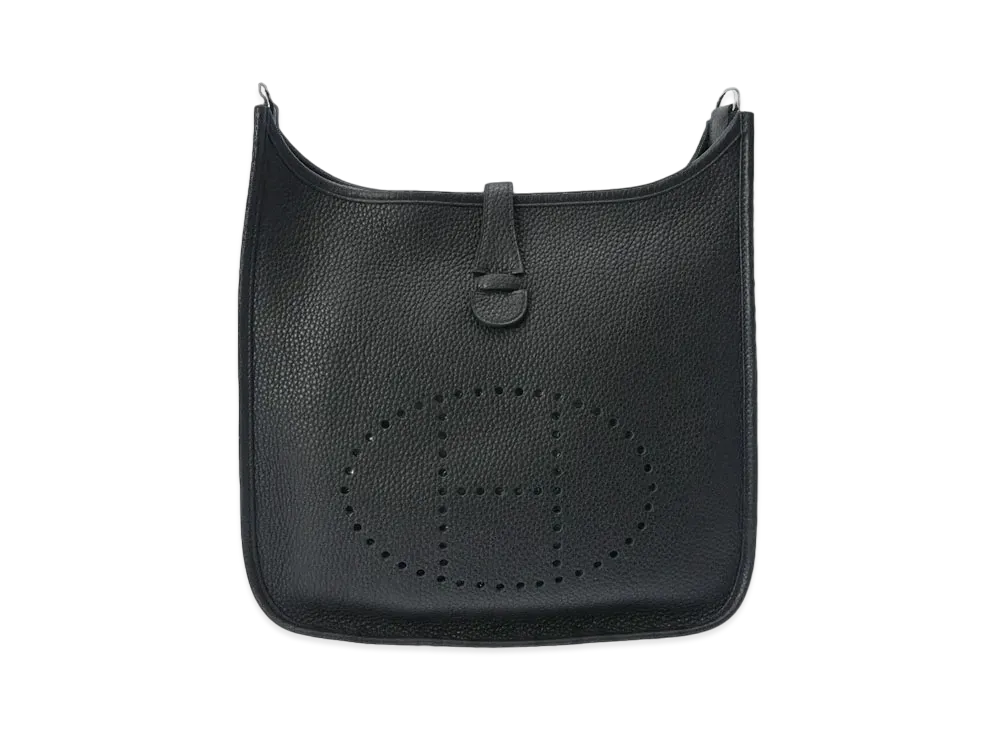 Hermes Evelyne 2 Taurillon Clemence "Noir/Silver"