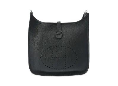 Hermes Evelyne 2 Taurillon Clemence "Noir/Silver"