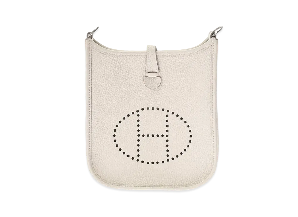 Hermes Evelyne 3 Taurillon Clemence "Beton/Silver"