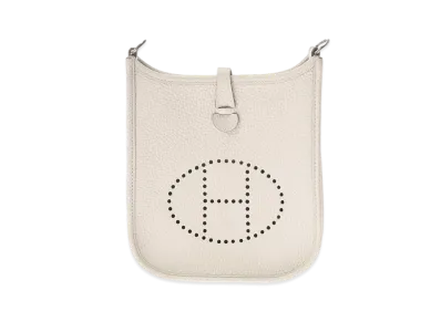 Hermes Evelyne 3 Taurillon Clemence "Beton/Silver"