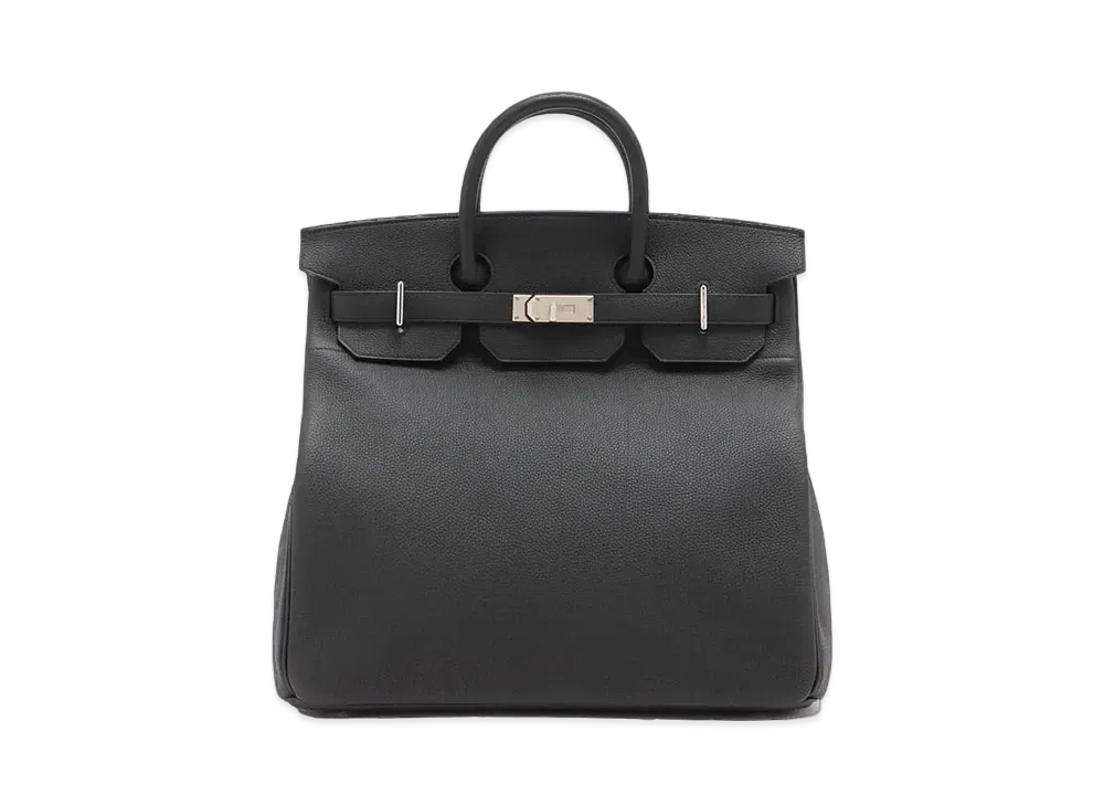 Hermes Haut a Courroies Togo "Noir/Silver"