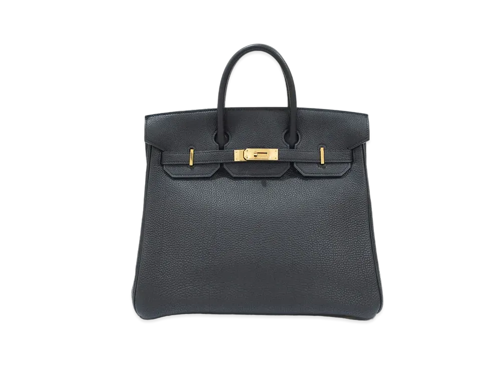 Hermes Haut a Courroies Fjord "Noir/Gold"