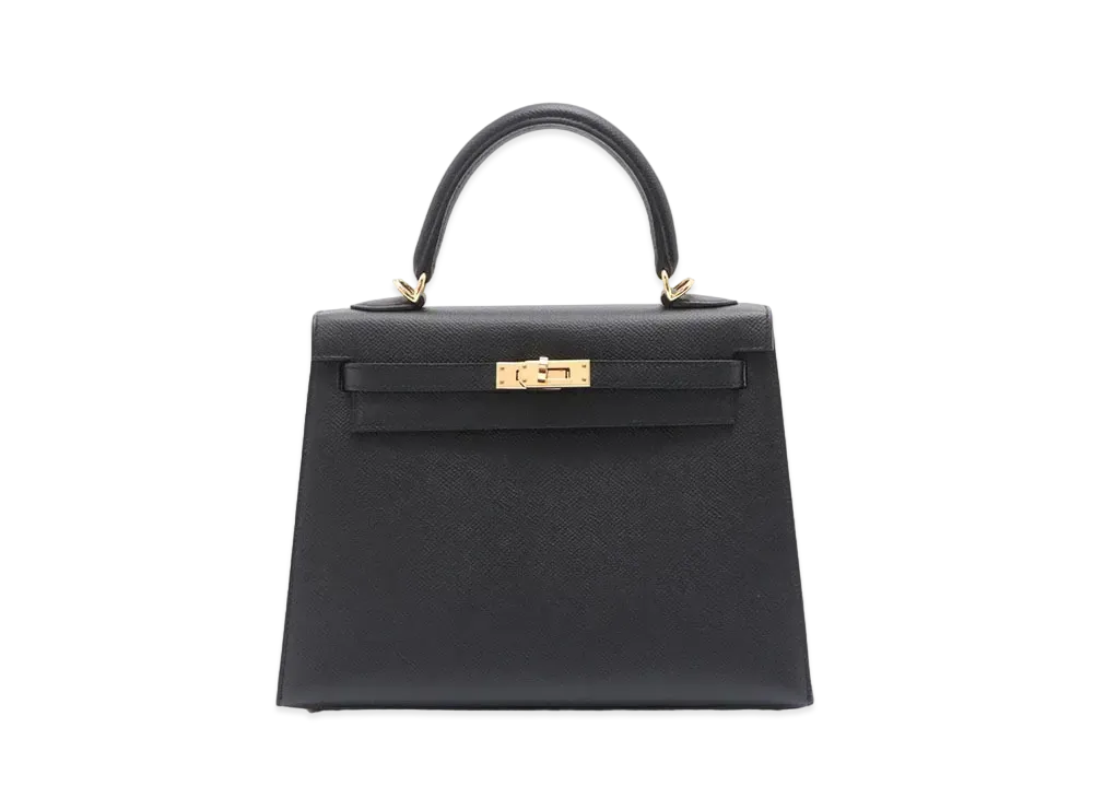 Hermes Kelly Sellier Veau Epsom "Noir/Gold"