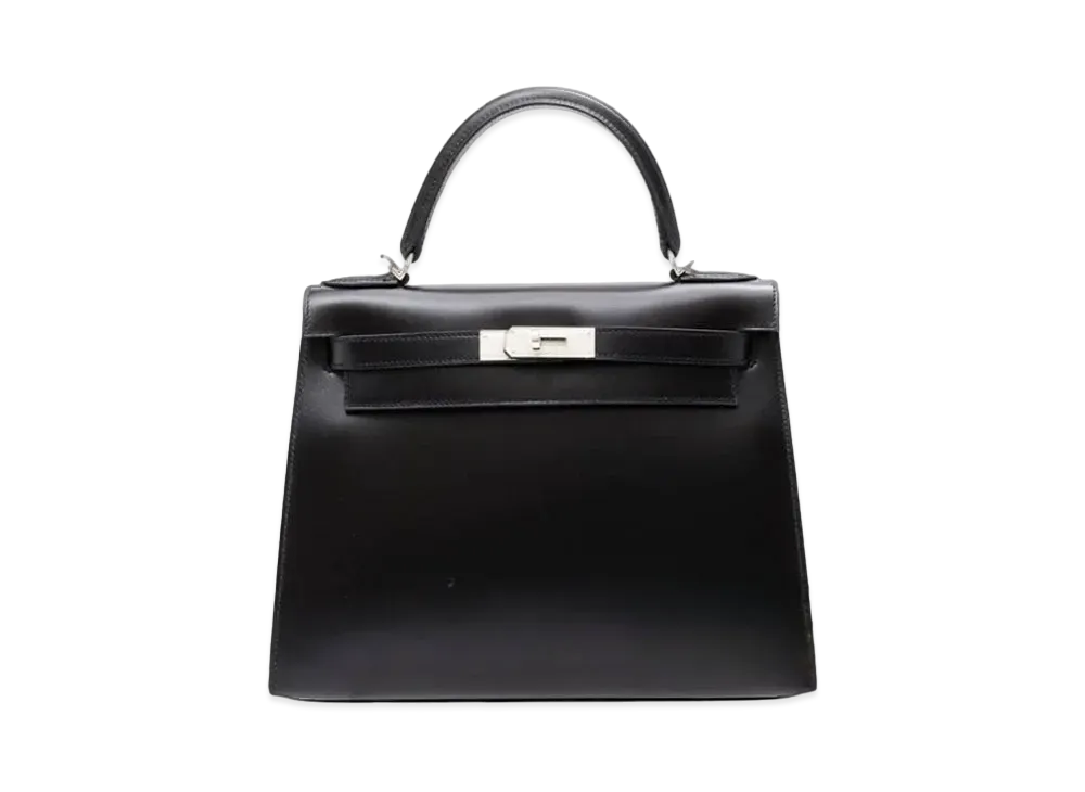 Hermes Kelly Sellier Box Calf "Nor/Guilloche"