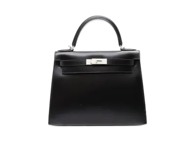 Hermes Kelly Sellier Box Calf "Nor/Guilloche"