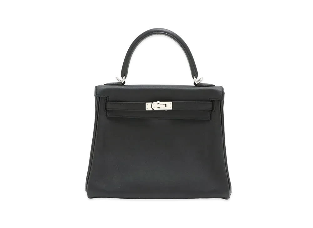 Hermes Kelly Retourne Swift "Noir/Silver"