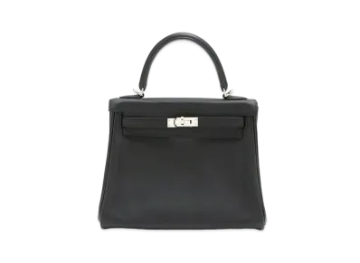 Hermes Kelly Retourne Swift "Noir/Silver"