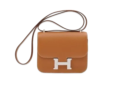 Hermes Constance Veau Epsom "Gold/Silver"