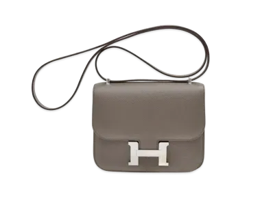 Hermes Constance Veau Epsom "Etain/Silver"