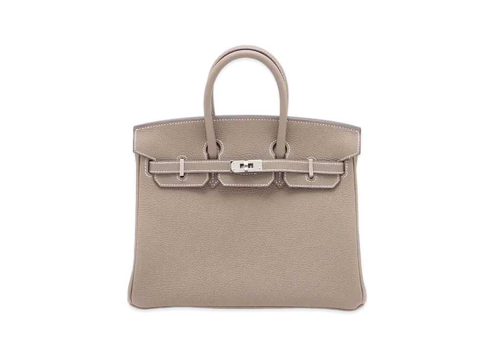 Hermes Birkin Taurillon Clemence "Etoupe/Silver"