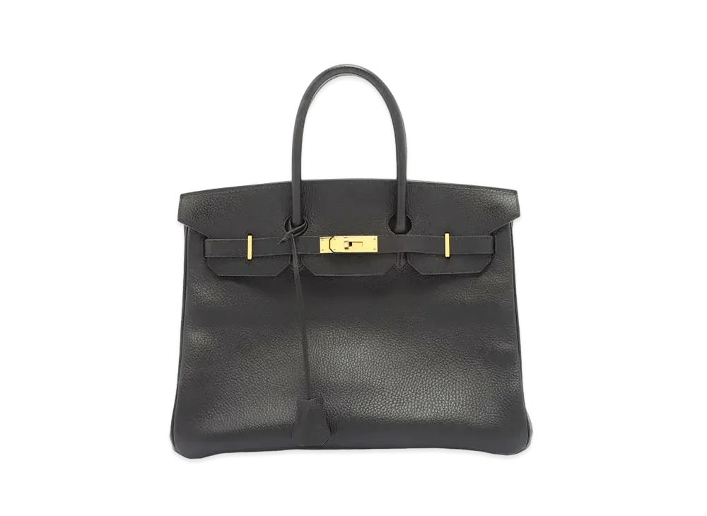 Hermes Birkin Ardennes "Noir/Gold"
