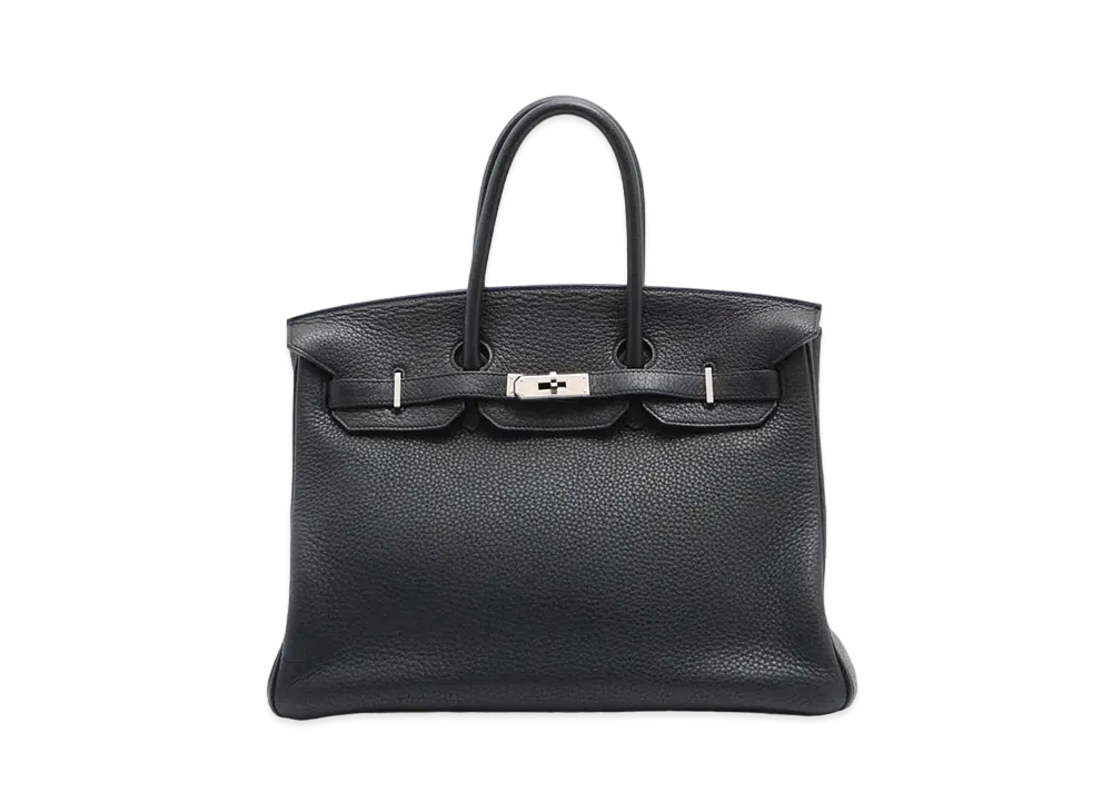 Hermes Birkin Fjord "Noir/Silver"