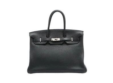 Hermes Birkin Fjord "Noir/Silver"