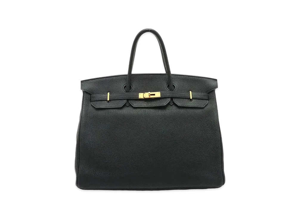 Hermes Birkin Fjord "Noir/Gold"