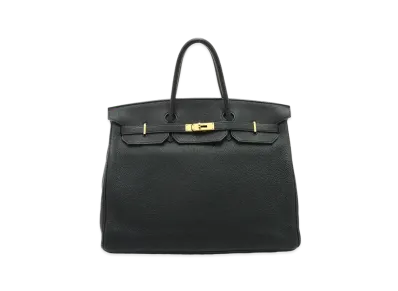 Hermes Birkin Fjord "Noir/Gold"