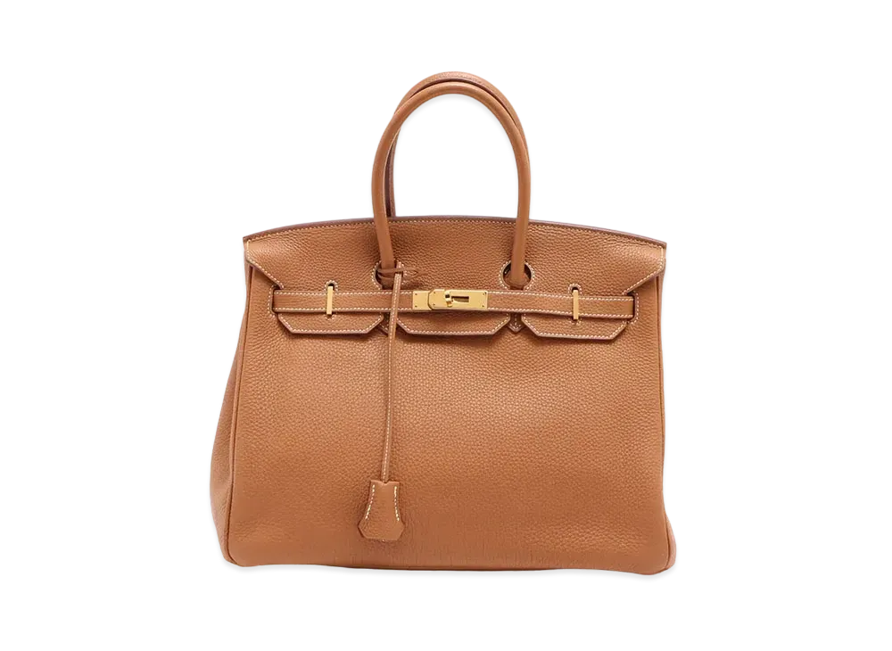 Hermes Birkin Taurillon Clemence "Gold/Gold"