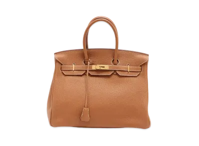 Hermes Birkin Taurillon Clemence "Gold/Gold"