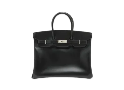 Hermes Birkin Box Calf "Noir/Silver"