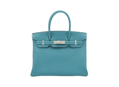 Hermes Birkin Togo "Blue Jean/Silver"
