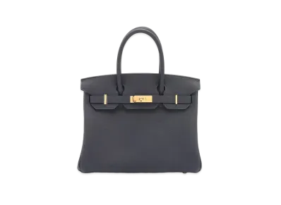 Hermes Birkin Togo "Bleu Nuit/Gold"
