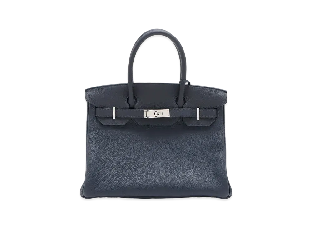 Hermes Birkin Togo "Bleu Nuit/Silver"