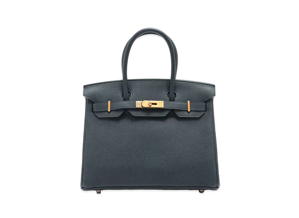 Hermes Birkin Togo "Bleu Nuit/Rose Gold"