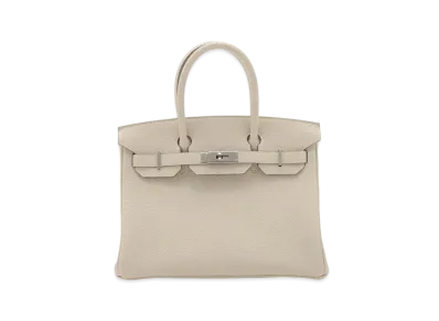 Hermes Birkin Togo "Beton/Silver"