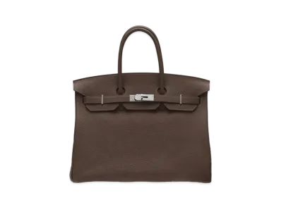 Hermes Birkin Togo "Chocolat/Silver"