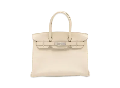 Hermes Birkin Taurillon Clemence "Beton/Silver"