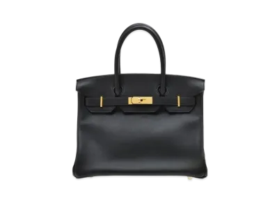 Hermes Birkin Taurillon Novillo "Noir/Gold"