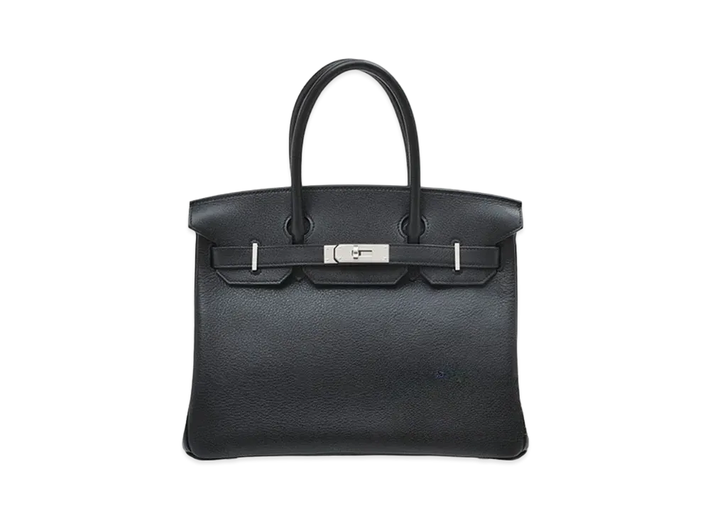 Hermes Birkin Taurillon Novillo "Noir/Silver"