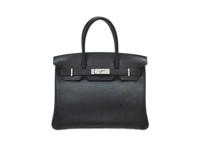 Hermes Birkin Taurillon Novillo "Noir/Silver"