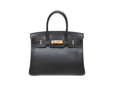 Hermes Birkin Tadelakt "Noir/Gold"