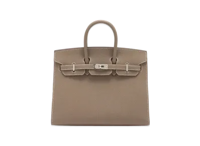 Hermes Birkin Sellier Veau Epsom "Etoupe/Silver"