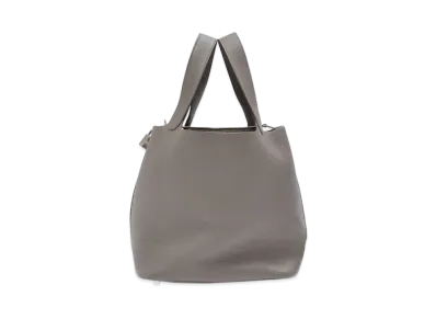 Hermes Picotin Lock Taurillon Clemence "Etain/Silver"