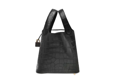 Hermes Picotin Lock Alligator Mat "Noir/Gold"