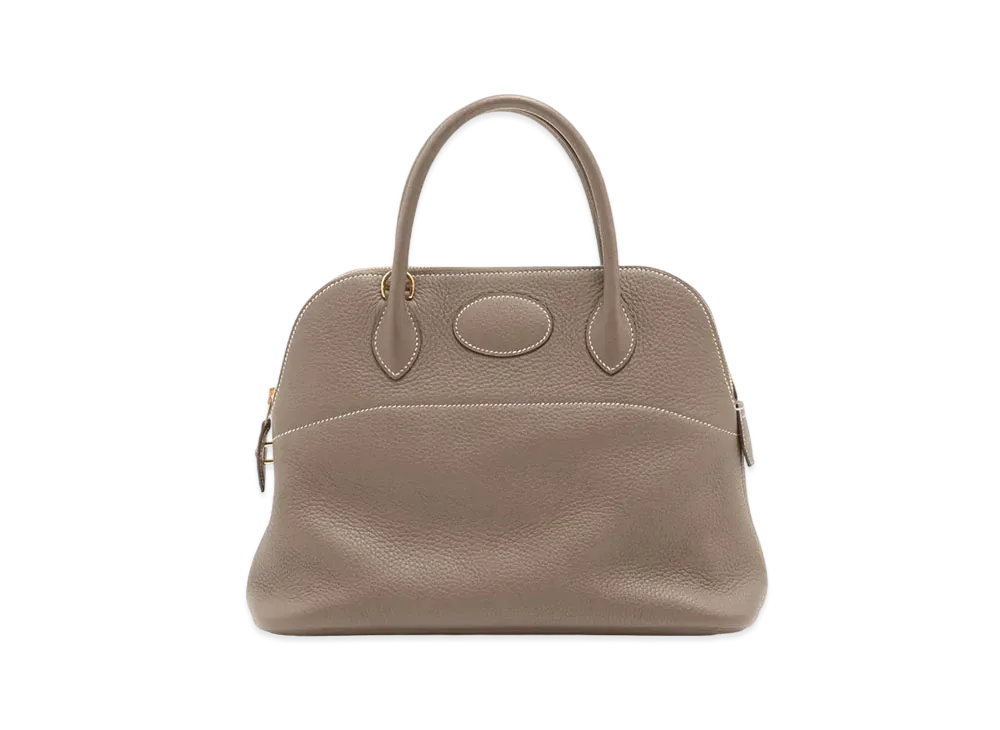 Hermes Bolide Taurillon Clemence "Etoupe/Gold"