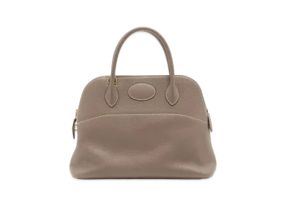 Hermes Bolide Taurillon Clemence "Etoupe/Gold"