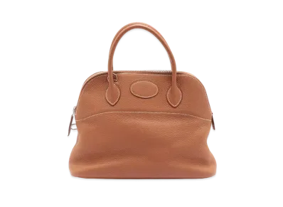 Hermes Bolide Taurillon Clemence "Gold/Silver"